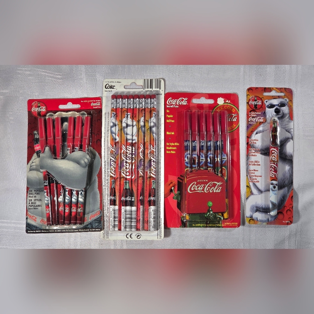 Coca Cola Red Branded Pens and Pencils Set
